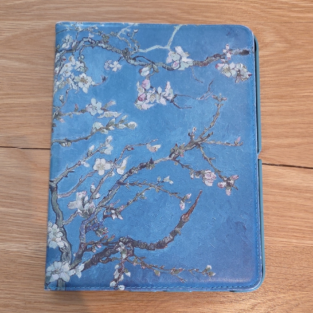 Elegant Blue Floral Tablet Case